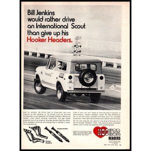 1971 International Scout SUV Hooker Headers Vintage Print Ad Jenkins Wall Art